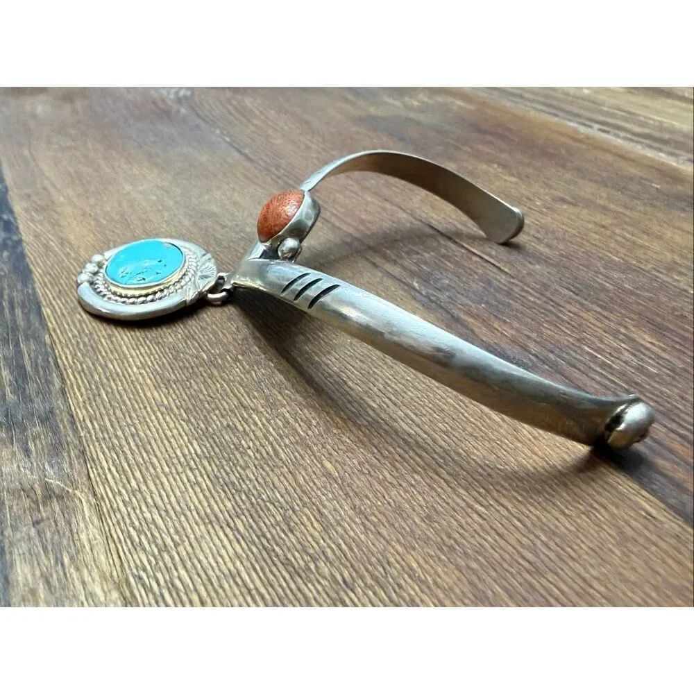 Signed Authentic Southwestern cuff bracelet